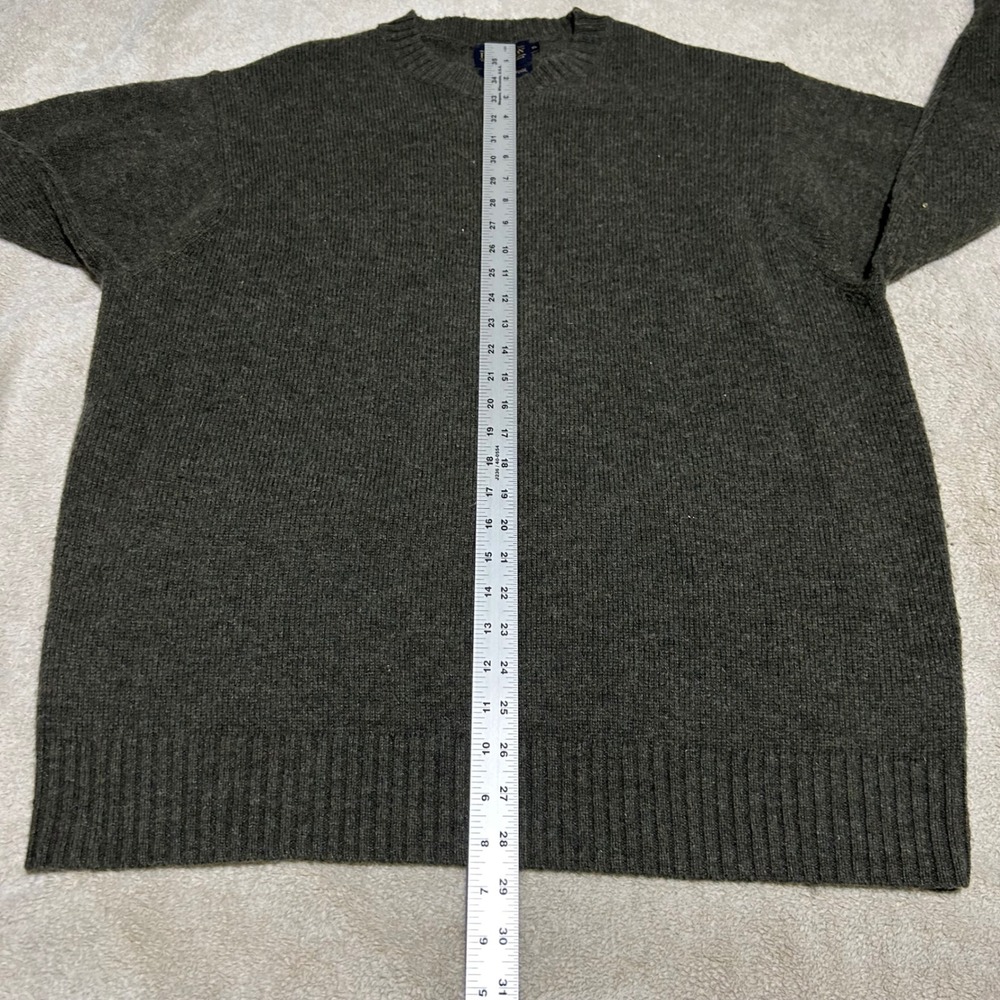 Pendleton Sweater Mens XL Grey Washable Wool Crew Neck - Picture 5 of 8